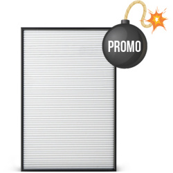 CARTELERA LETTER BOARD Blanco + Negro