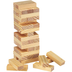 JUEGO DE HABILIDAD "JENGA" Madera Clara