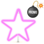 LUZ NEÓN ESTRELLA Fucsia