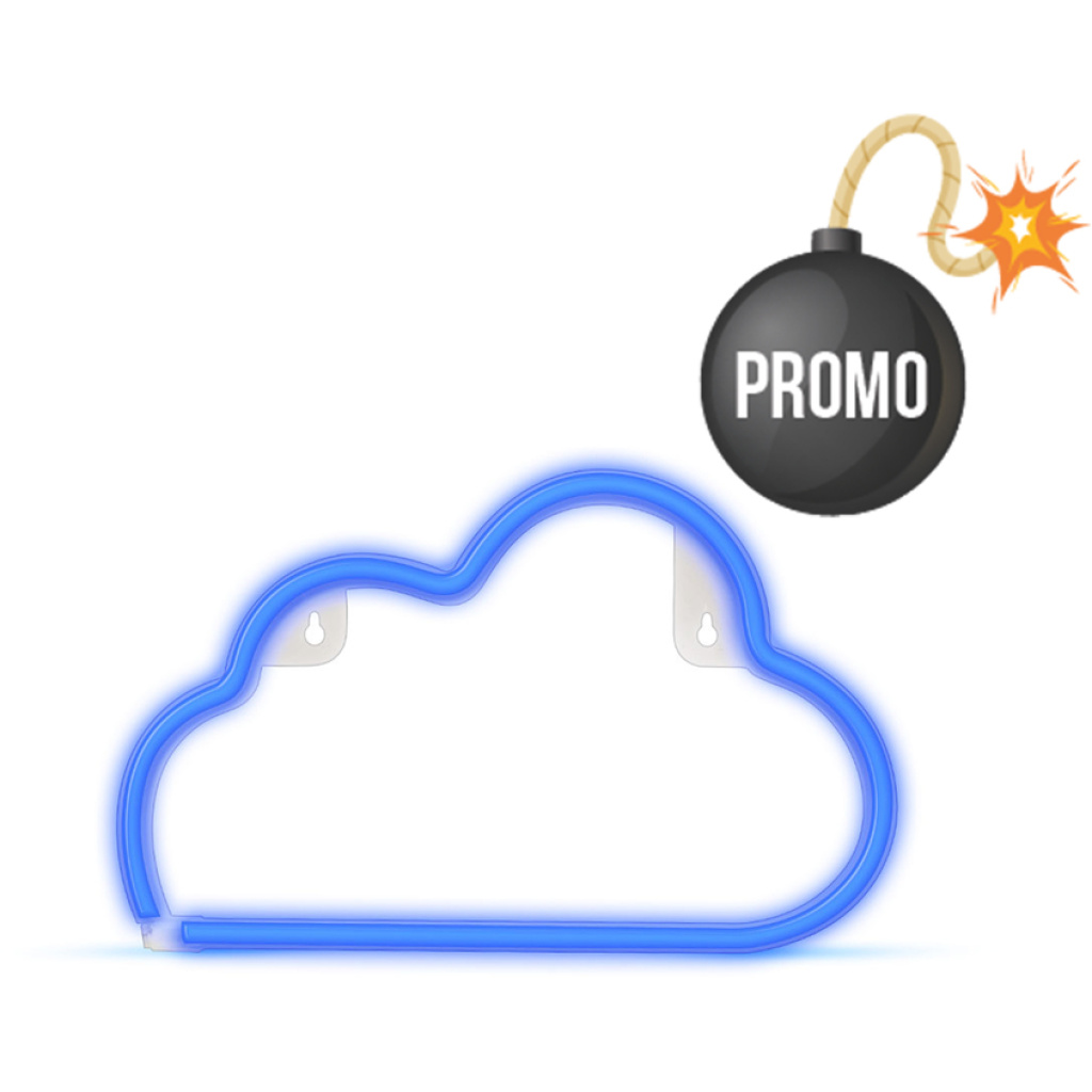 LUZ NEÓN NUBE Azul