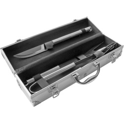 SET DE ASADO / BBQ “METAL BOX” Plata