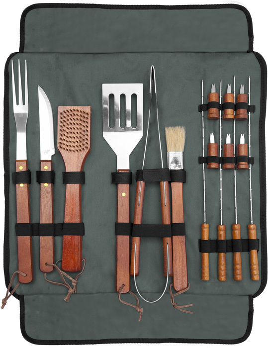 SET DE ASADO / BBQ "SPRING" - T490 SET DE ASADO / BBQ "SPRING" Gris