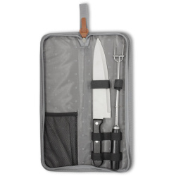 SET DE ASADO / BBQ "U-GRILL" Gris