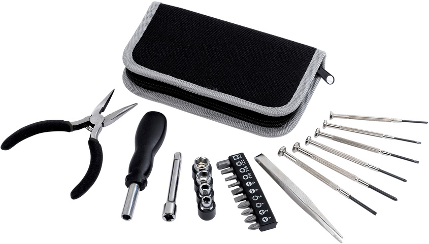 SET DE HERRAMIENTAS "COMPACT" - T187 SET DE HERRAMIENTAS "COMPACT" Negro