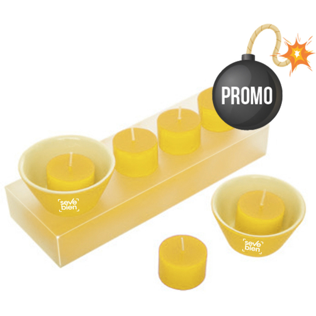 SET DE VELA "ZENSU" Amarillo
