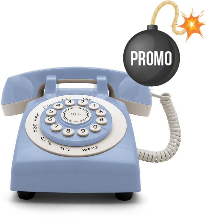 TELÉFONO RETRO PHONE 70' - G45 TELÉFONO RETRO PHONE 70' Celeste